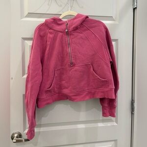 Lulu lemon pink Half-Zip Hoodie